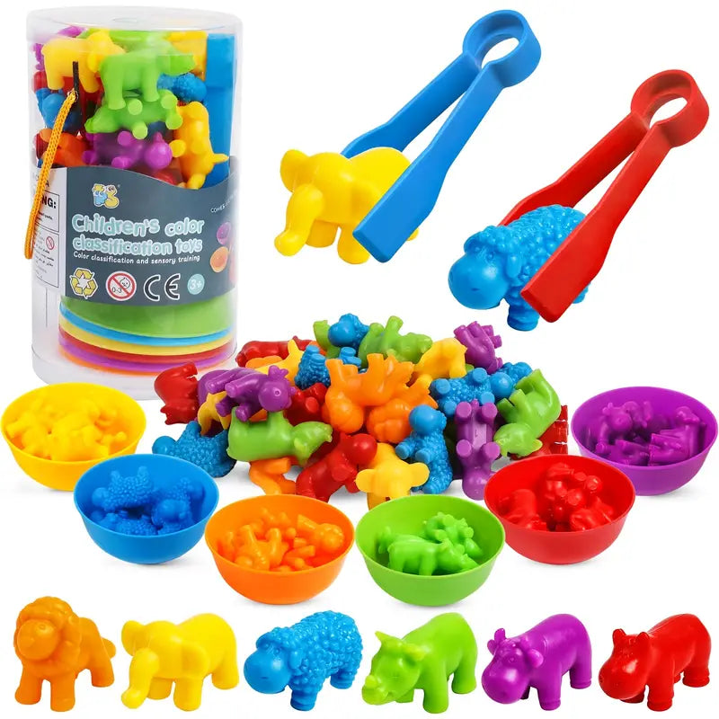 jeu de tri 2 ans jeu tri couleur montessori jeu de tri couleur jeu tri couleur montessori jeu tri forme et couleur Jeux Montessori 2 3 4 5 Ans Jouets de comptage Jeux pour apprendre à compter 2 ans jeu de comptage montessori jeu de tri avec pince
