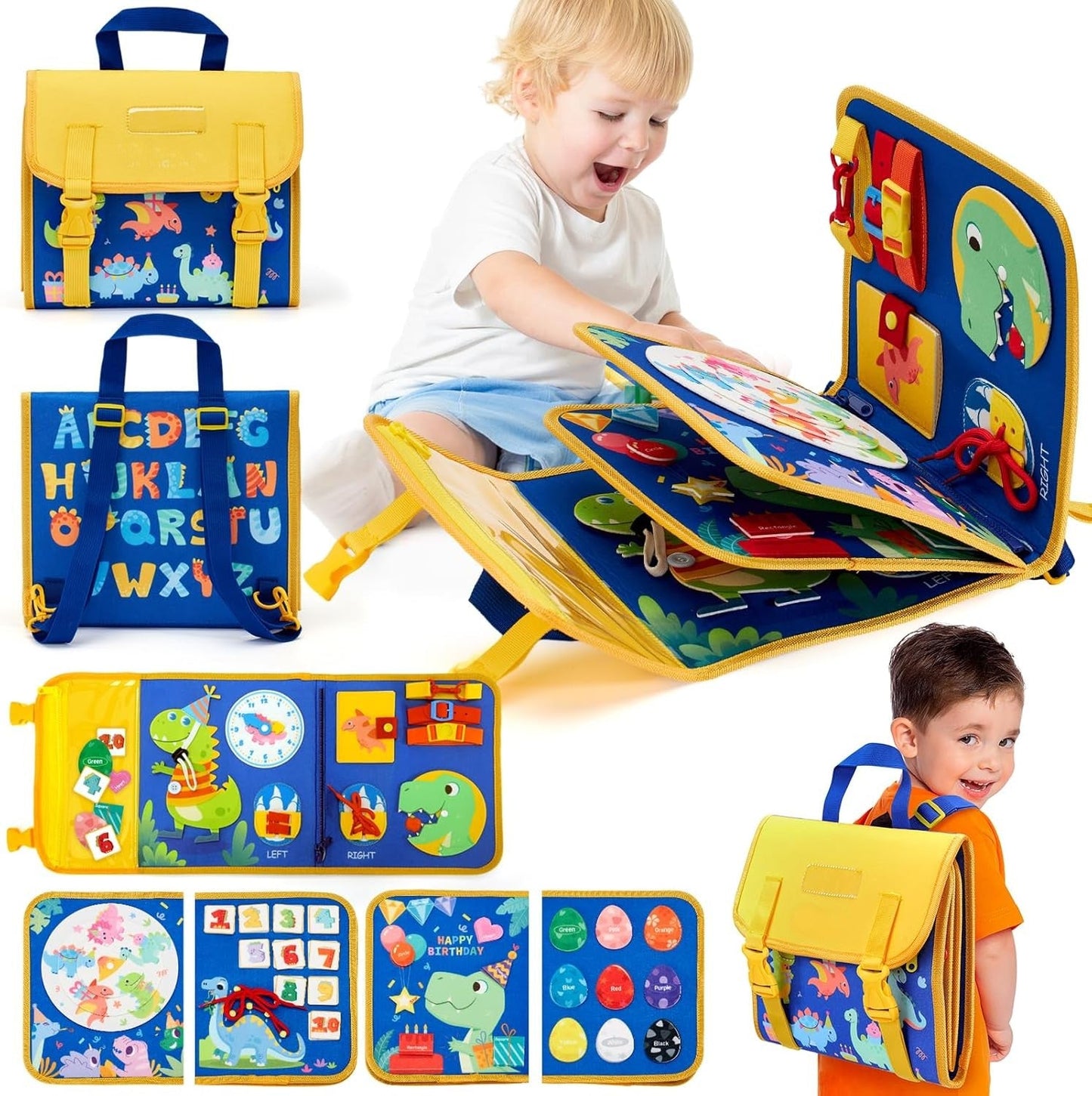 Montessori Busy Board Backpack for Kids