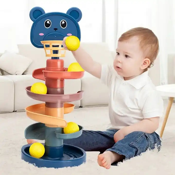 tour à balle montessori tour à balle bébé circuit balle bébé bois circuit balle 2 ans circuit balle enfant tour spirale balle toboggan à balles circuit boule bebe circuit bille bebe circuit a boule bebe