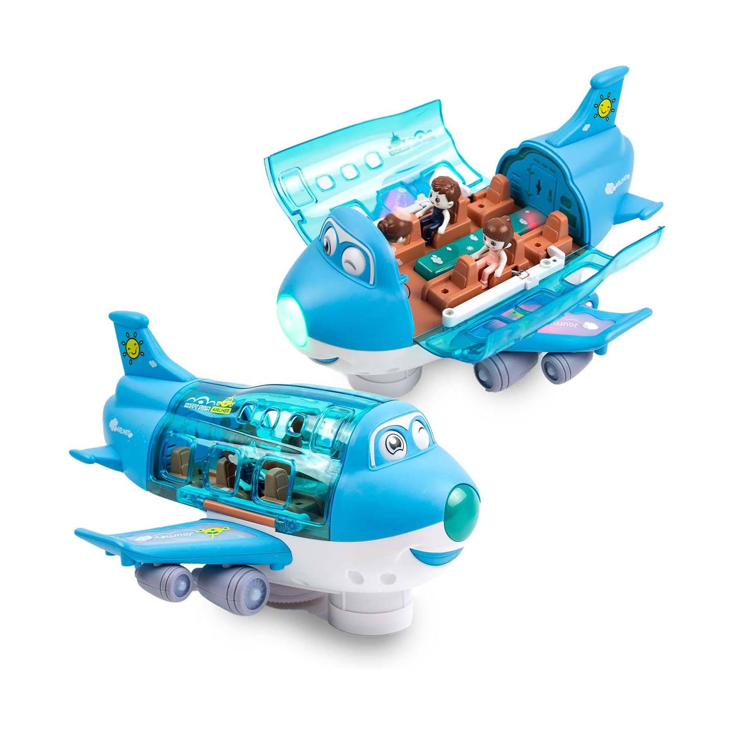Musical Light-Up Airplane Toy for Babies and Kids