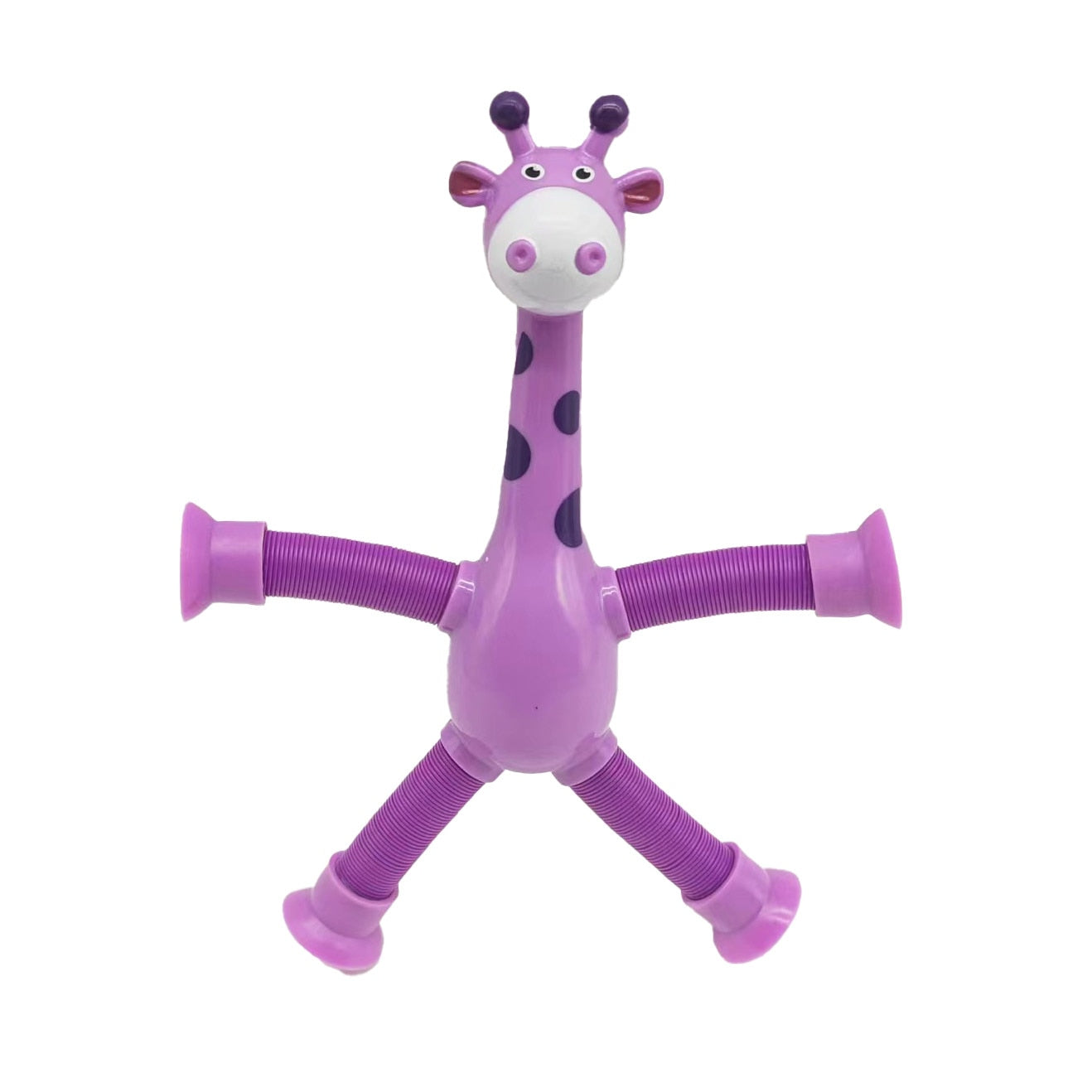 4 Telescopic Giraffe Suction Cup Toys for Kids