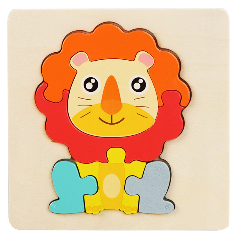 Montessori Wooden 7-Piece Inset Puzzle