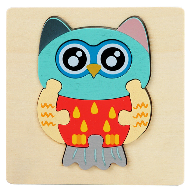 Montessori Wooden 7-Piece Inset Puzzle
