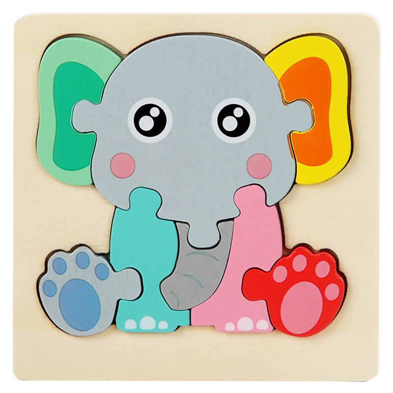 Montessori Wooden 7-Piece Inset Puzzle