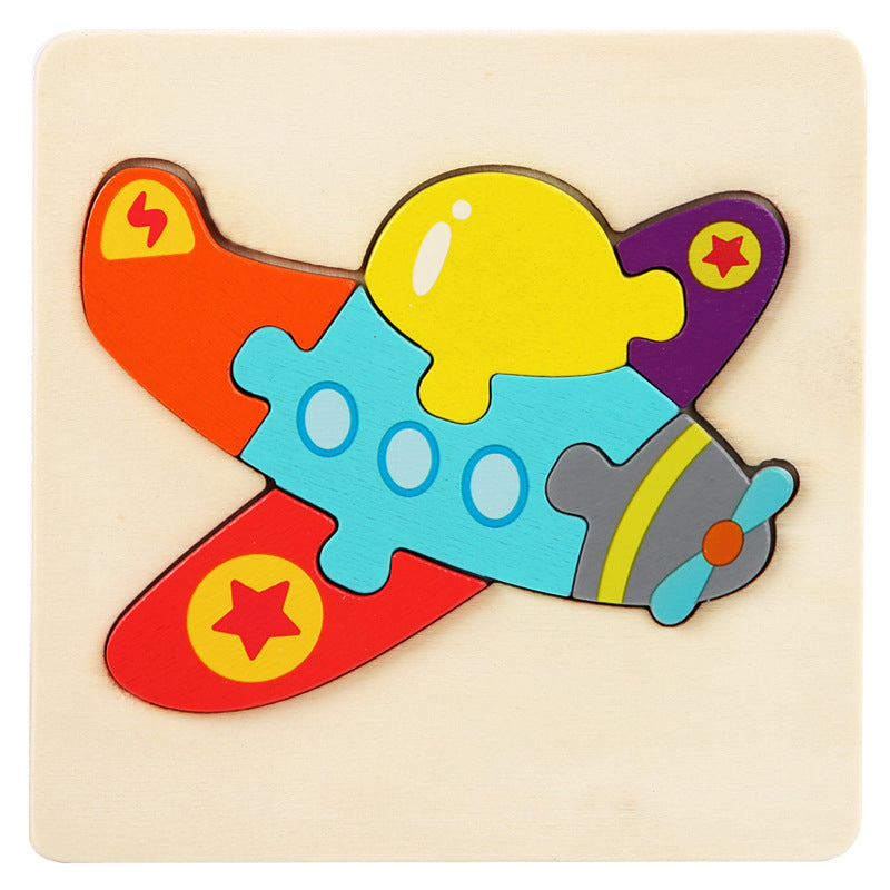 Montessori Wooden 7-Piece Inset Puzzle
