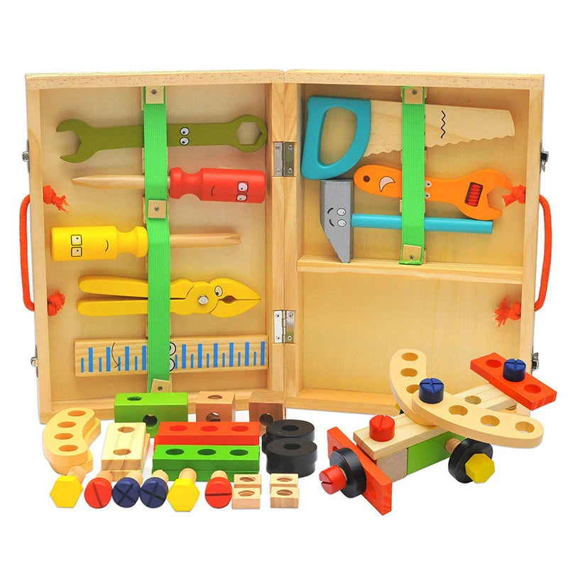 Wooden Toolbox Toy for Children