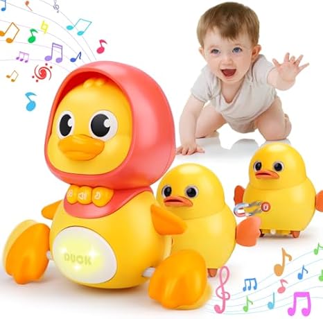 Musical Crawling Duck Toy Set for Baby