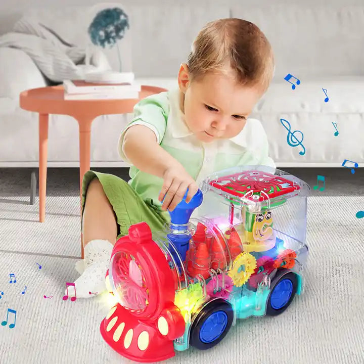 Musical Adventure Train with Lights for Kids