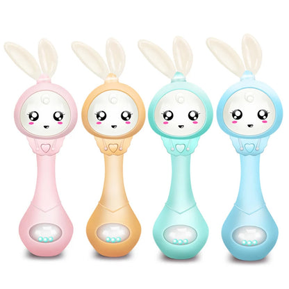 jouet musical bébé Hochet Musical hochet sonore bebe hochet lumineux et musical hochet musical anneau de dentition anneaux de dentitions anneau dentition jouet de dentition hochet de dentition anneau dentaire hochet lapin anneau bebe jouet dentition hochet bebe
