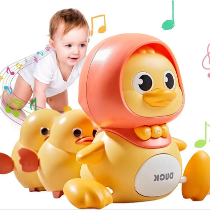 Musical Crawling Duck Toy Set for Baby
